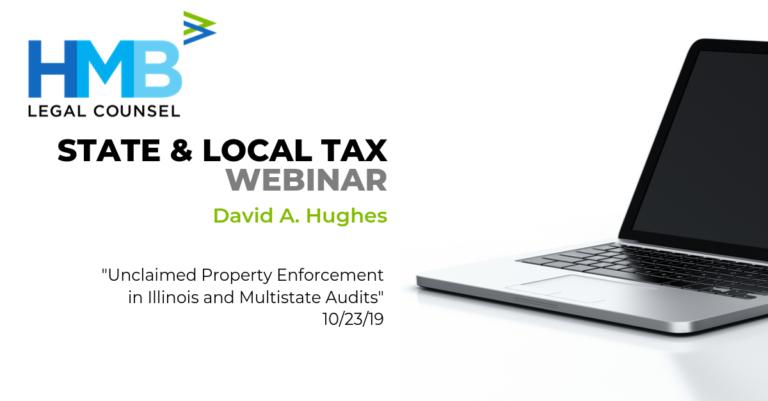State and Local Tax webinar white background with computer