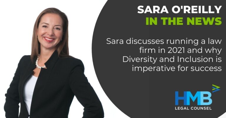 Sara O'Reilly HMB Chief Executive Office Interviewed about Diversity and Inclusion and Running a Law Firm on Non Compliant Podcast