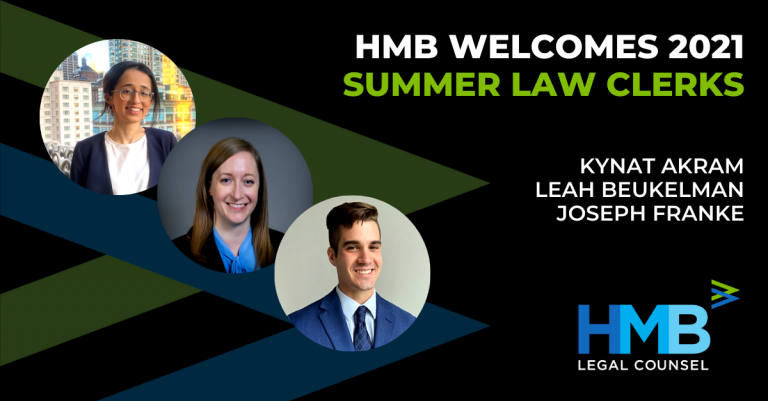 Kynat, Leah, and Joe - the Summer 2021 Law Clerks.