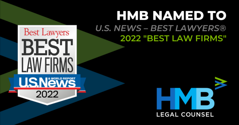 Black card with "Best Law Firms US News" Award